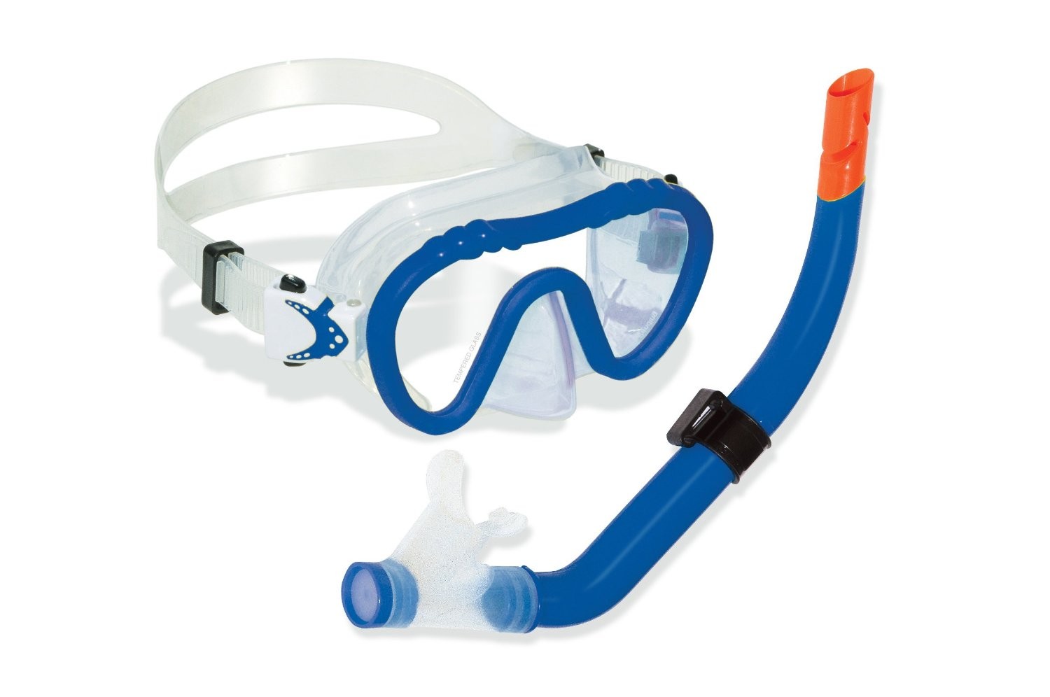Swimline Divesite Silicone Mask and Snorkel Set (Kids Size) - Blue