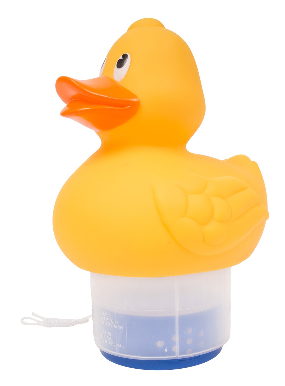 Floating Chlorine Bromine Dispenser for Swimming Pools Shaped as a Duck