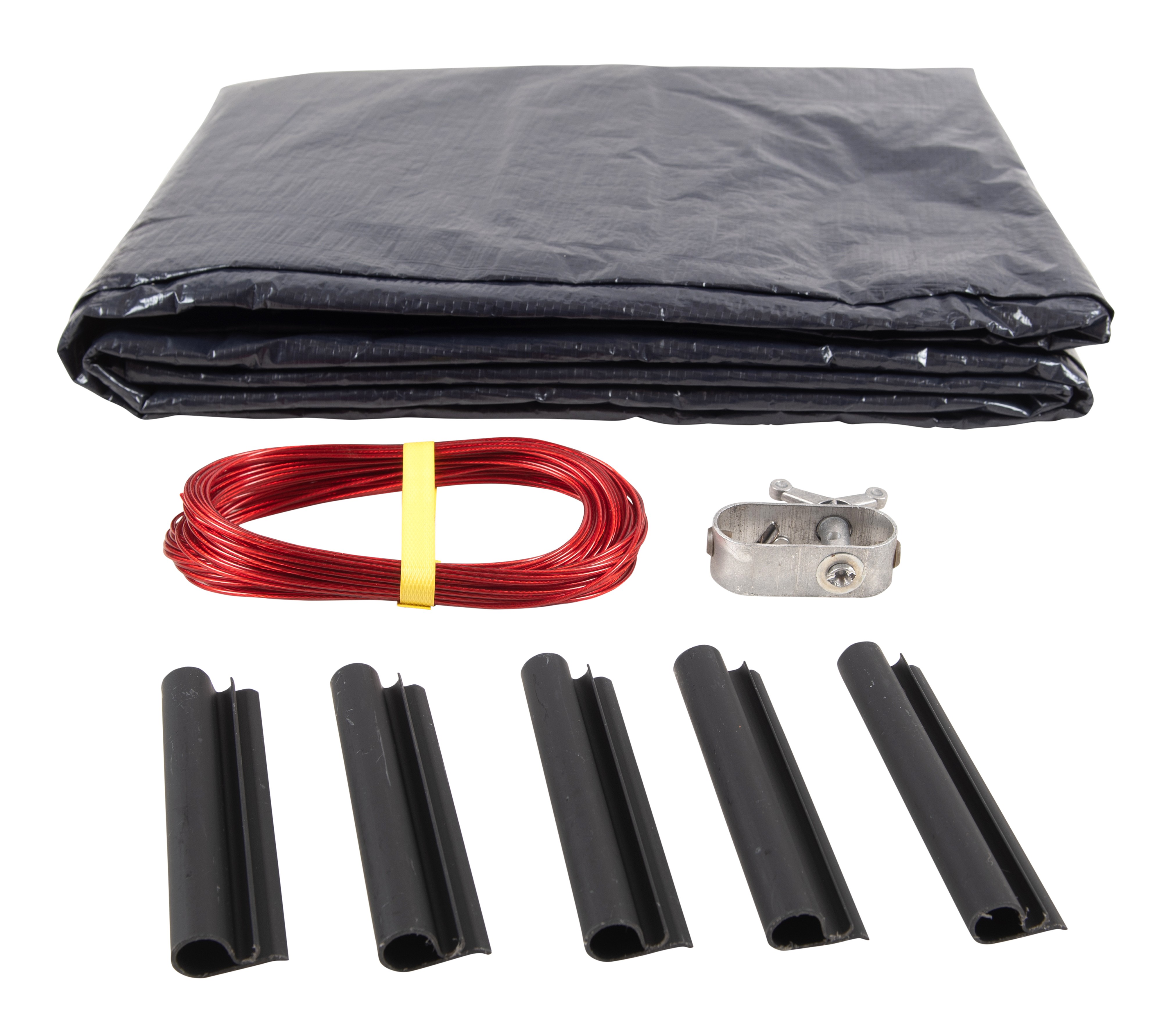 SET SunSolar Energy Technologies-  Premium series Above Ground Solid Pool Cover for 18x40 Foot Oval Swimming Pool - Winter Pool Cover with Sturdy Cable and Winch 8-Yr warranty. Cover Clips Included.