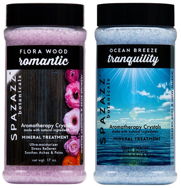 Spazazz Aromatherapy Spa and Bath Crystals 2PK - Flora Wood/Ocean Mist