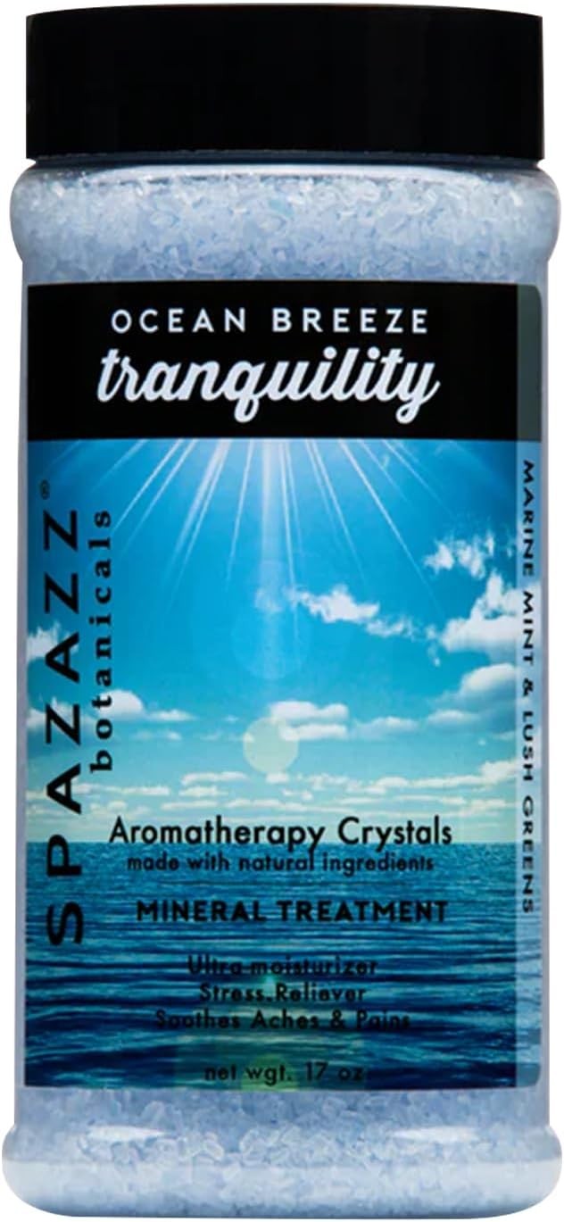 Spazazz Aromatherapy Spa and Bath Crystals - Ocean Mist 17oz
