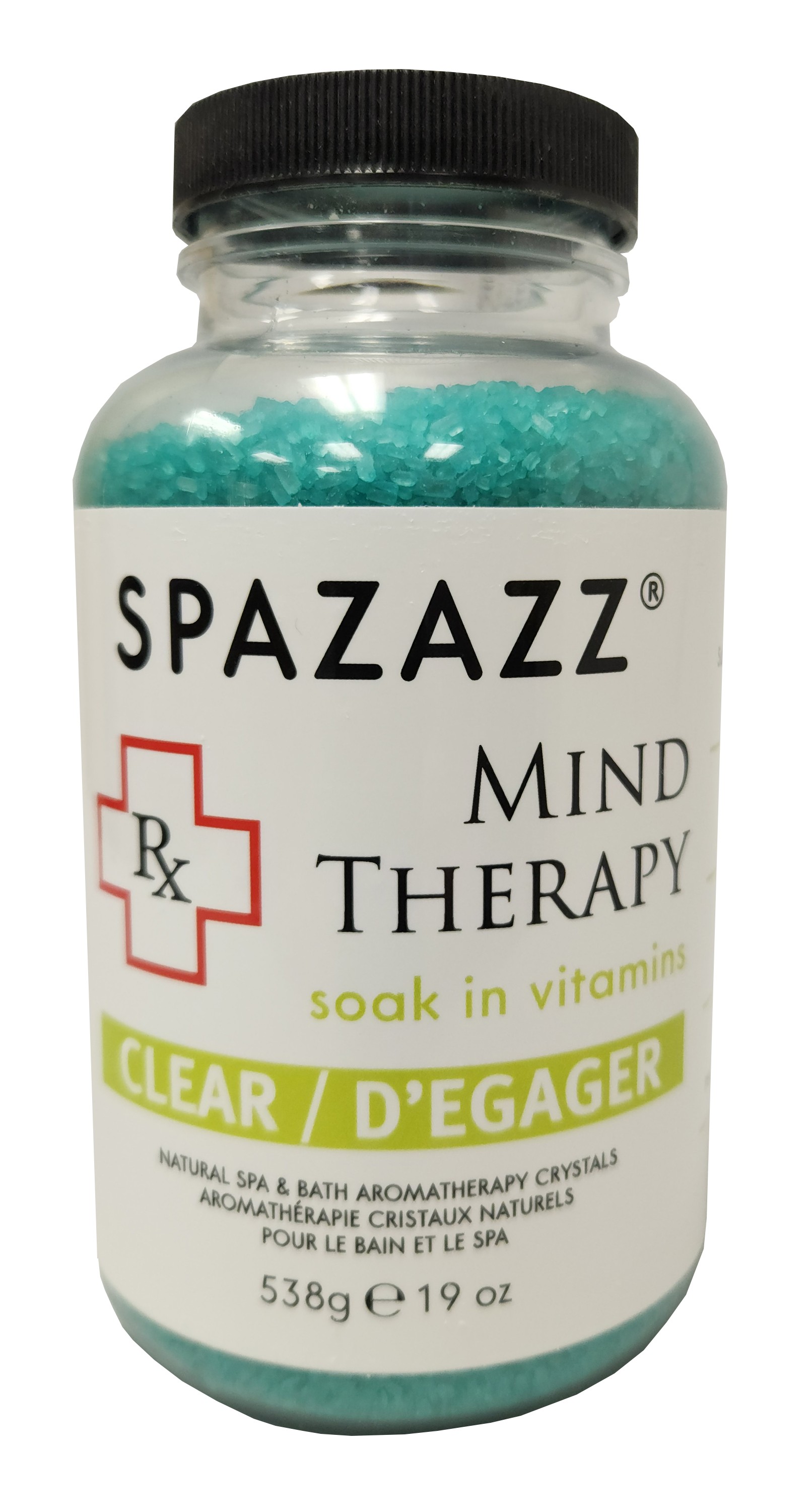 Spazazz Aromatherapy Spa and Bath Crystals - Mind Therapy 19oz