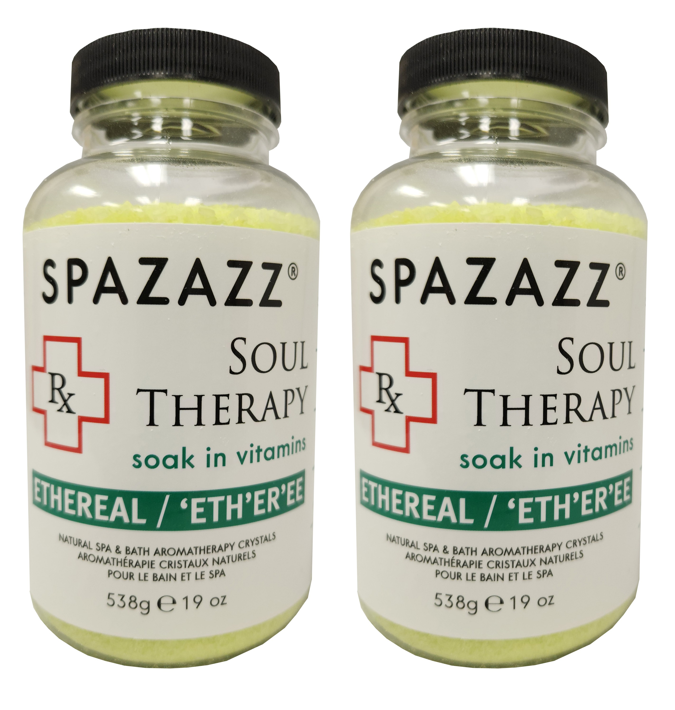Spazazz Aromatherapy Spa and Bath Crystals - Soul Therapy 19oz (2 Pack)