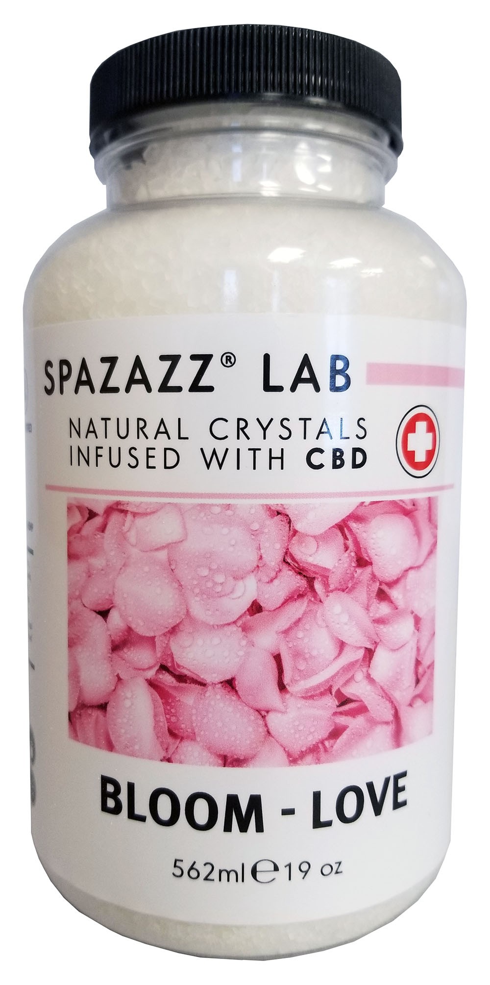 Spazazz Aromatherapy Spa and Bath Crystals Infused with CBD - Bloom Love 19oz