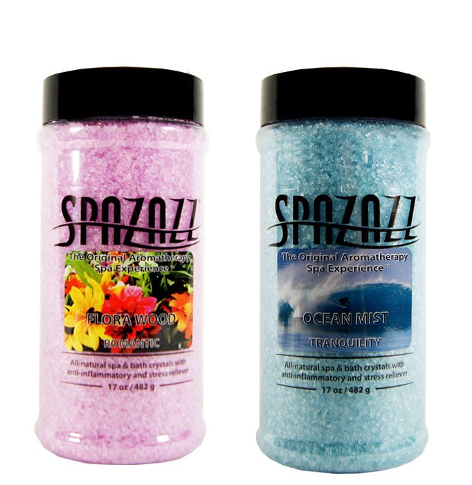 Spazazz Aromatherapy Spa and Bath Crystals 2PK - Flora Wood/Ocean Mist