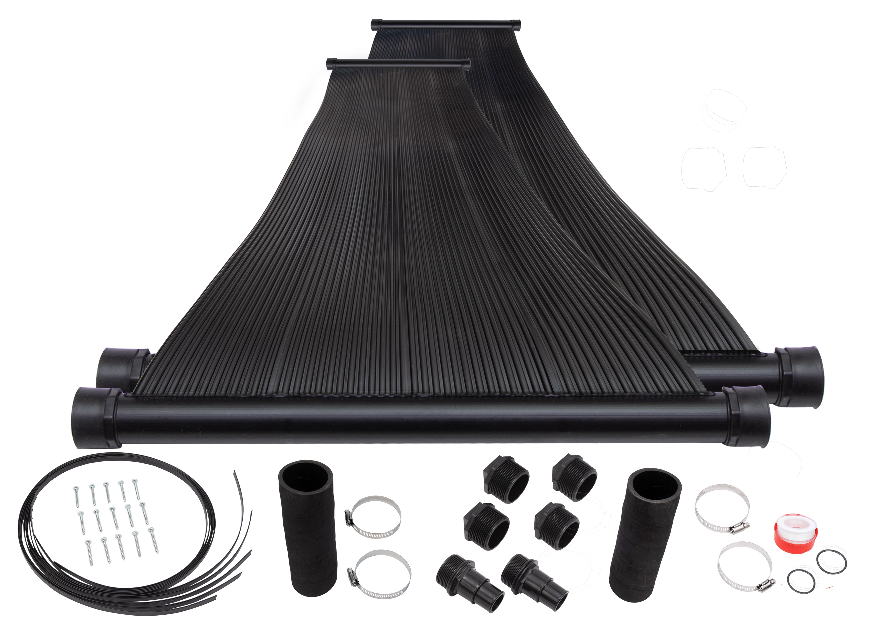 2-2'X12' SunQuest Solar Pool Heater with Couplers and Roof/Rack Mounting Kit