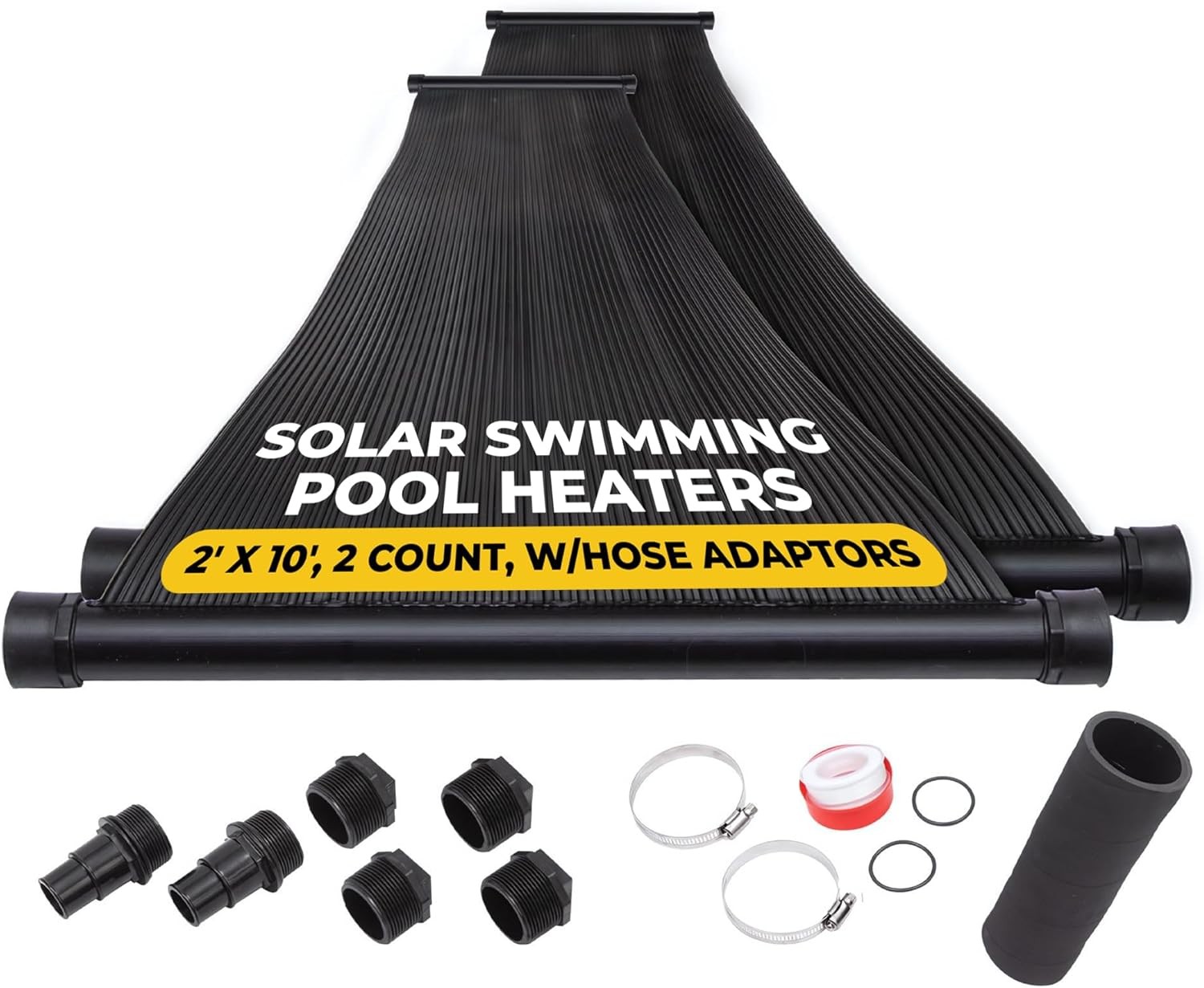 2-2'X10' SunQuest Solar Swimming Pool Heater with Couplers-Max-Flow