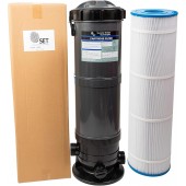 SET SUNSOLAR ENERGY TECHNOLOGIES Pool Cartridge Filter System 120SF Filter Area for Pools up to 20 000 Gallons.
