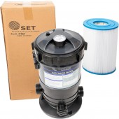 SET SUNSOLAR ENERGY TECHNOLOGIES Pool Cartridge Filter System 30SF Filter Area for Pools up to 5000 Gallons