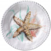 Merritt International Coral Shell 8in plate - Starfish