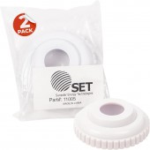 SunSolar Swimming Pool Return Jet - Replacement - Directional Eyeball Ring with 3/4-Inch Opening - Connects with 1.5-Inch Female Thread Ring - Pool Accessories for Cleaning - White (2-Pack)