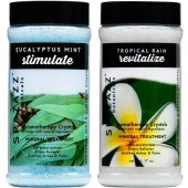 Spazazz Aromatherapy Spa and Bath Crystals 2PK - Eucalyptus Mint/Tropical Rain