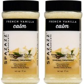 Spazazz Aromatherapy Spa and Bath Crystals - Warm French Vanilla 17oz (2 Pack)