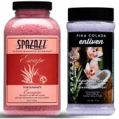 Spazazz Aromatherapy Spa and Bath Crystals - Pina Colada 17oz/Pomegranate 22oz