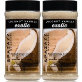Spazazz Aromatherapy Spa and Bath Crystals - Coconut Vanilla 17oz (2 Pack)
