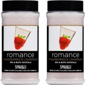 Spazazz Aromatherapy Spa and Bath Crystals- Strawberries n' Champagne 17oz 2Pack