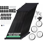 8-2X12' SunQuest Solar Swimming Pool Heater Complete System with Roof Kits