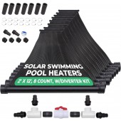 8-2'X12' SunQuest Solar Swimming Pool Heater System with Diverter Kit