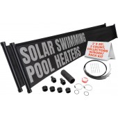 SunQuest Solar Pool Heater Panels - 2 (2ft x 20ft) collectors w/Roof/Rack Kit - Solar Water Heater for above Ground & Inground Pools - DIY-Tube on Web Design Panel-Polypropylene UV Resistant