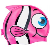 Little Buddy Silicone Swimcap for Children - Pink fish design