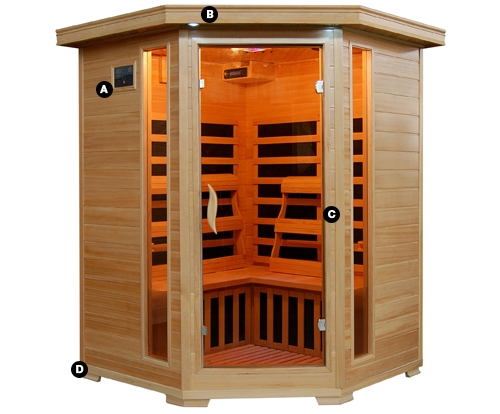 bluewave far infrared heatwave hemlock saunas 3 person carbon start